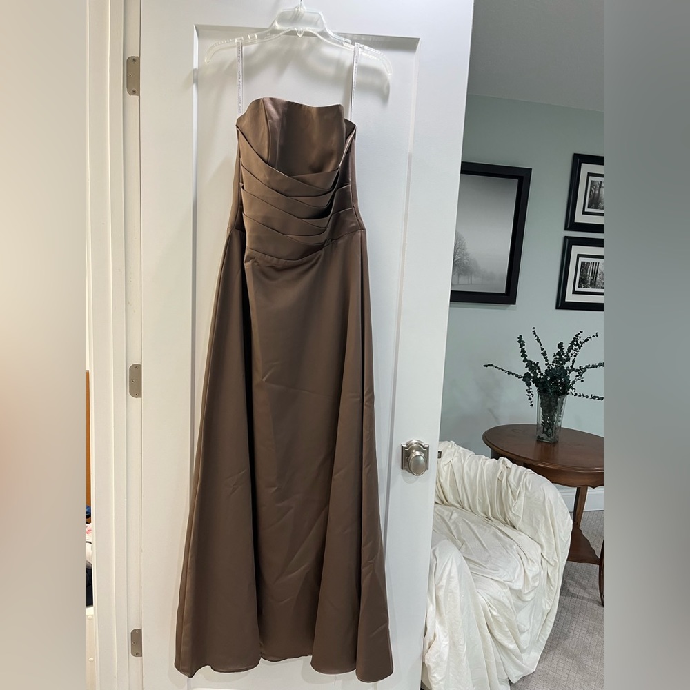 Alfred Angelo Bronze Bridesmaid Dress size 10